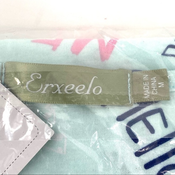 Erxeelo Women's Amoy-Baby Nightgown Blue Cat Shirt Dress - M - Picture 5 of 6